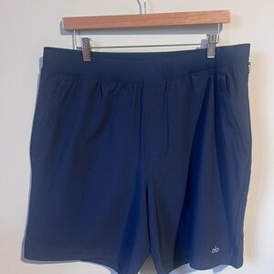 ALO Yoga Men's Deep Blue Athletic Shorts